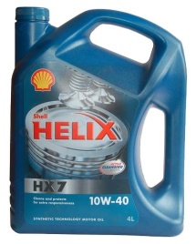 МАСЛО SHEL HELIX HX7 10W40 4л