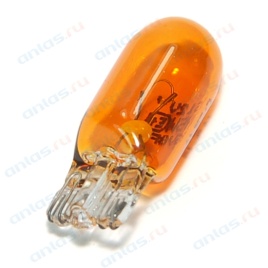 ЛАМПА б/ц 12V 5W (W2.1x9.5d)желтая OSRAM