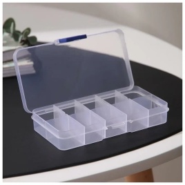 ЯЩИК ОРГАНАЙЗЕР  13x7x2,5 см.10 отдел.