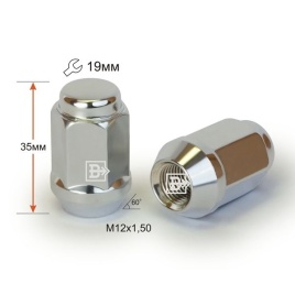 ГАЙКА КОЛЕСА М12х1,5х34 кл.19 ЗАКР.