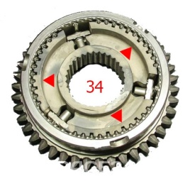 КПП МУФТА 1-2 пер.З/ХОДА Ф34 МЕЛК.ЗУБ.В СБ. 2110/15/12
