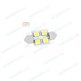 СВЕТОДИОД T11 БЕЛЫЙ  4 SMD 31мм 