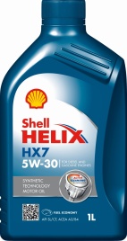 МАСЛО SHEL HELIX HX7 5W30 1л