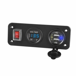 ДВОЙНИК В ПРИКУРИВ.С ВОЛЬТМЕТРОМ TS-CAU52