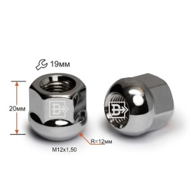 ГАЙКА КОЛЕСА М12х1,5х20 кл.19 ОТКР.