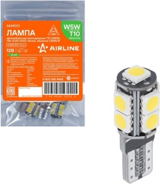 СВЕТОДИОД T10 БЕЛЫЙ 6000K 9LED ОБМАНКА