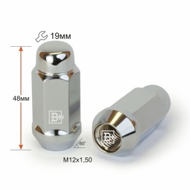 ГАЙКА КОЛЕСА М14х1,5х30 9 ЛУЧЕЙ ОТКР.