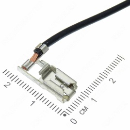 КЛЕММА ЛАМПЫ Н7 6,3мм С ПРОВОДОМ