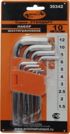 НАБОР ШЕСТИГРАНИКОВ 10 пр.АД