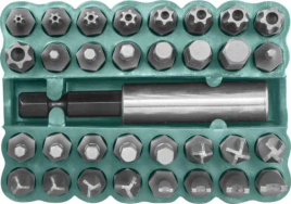 НАБОР БИТ СЕКРЕТОК 33пр. 30мм JW