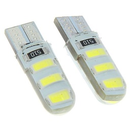 СВЕТОДИОД T10 БЕЛЫЙ CHIP СИЛИКОН