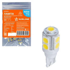СВЕТОДИОД Т10 БЕЛЫЙ 6000K 9LED