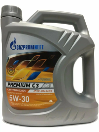 МАСЛО GAZPROMNEFT PREMIUM С3 5W-30 4л
