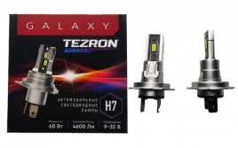 СВЕТОДИОДЫ Н7 60W 6000K 4600LM TEZRON GALAXY 2шт.