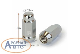ГАЙКА КОЛЕСА М14х1,5х48 кл.19 ЗАКР.