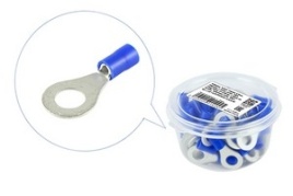 КЛЕММА КРУГЛАЯ Ф8мм ИЗОЛИРОВАННАЯ 