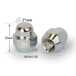 ГАЙКА КОЛЕСА М14х1,5х25 кл.21 ЗАКР.