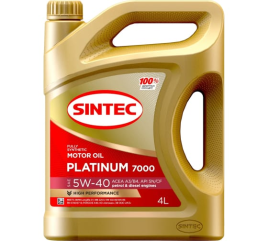 МАСЛО SINTEC PLATINUM 5W40 4л син