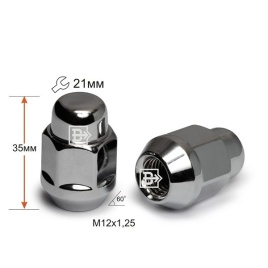 ГАЙКА КОЛЕСА М12х1,25х37,5 кл.21 С ШАЙБОЙ 