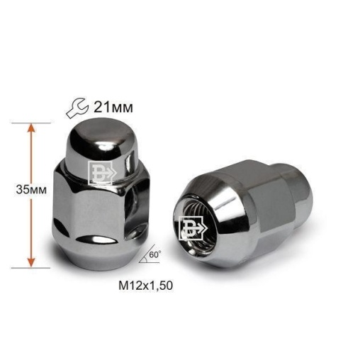 ГАЙКА КОЛЕСА М12х1,5х35 кл.21 ЗАКР. фото 1