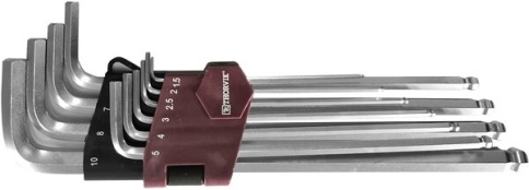 НАБОР ШЕСТИГРАН. 10пр. удлин. THORVIK фото 1