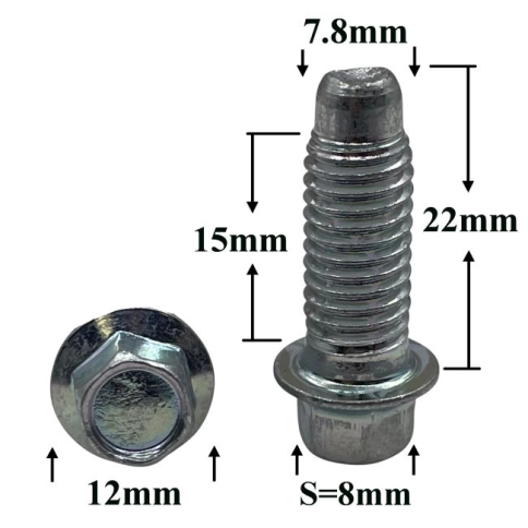 БОЛТ М 8х22х1,25 САЛАЗОК 2110 фото 1