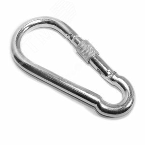 КАРАБИН ПОЖАРНЫЙ С ФИКСАТОРОМ 6мм фото 1