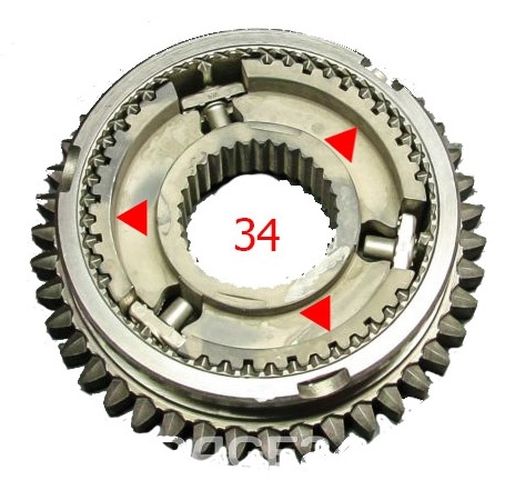 КПП МУФТА 1-2 пер.З/ХОДА Ф34 МЕЛК.ЗУБ.В СБ. 2110/15/12 фото 1