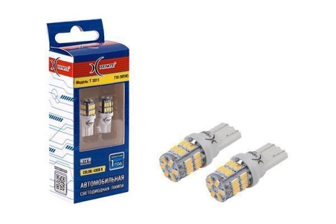 СВЕТОДИОДЫ Т10 4300K 210LM XENITE 2шт. фото 1