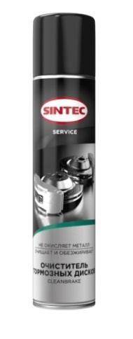 ОЧИСТИТЕЛЬ ТОРМ.ДИСКОВ SINTEC 400мл фото 1