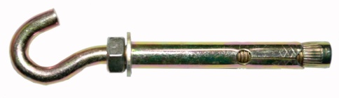 АНКЕРНЫЙ БОЛТ С КРЮЧКОМ 10х50 фото 1