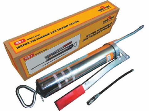 ШПРИЦ ДЛЯ СМАЗКИ Р/ПЛУНЖ.400мл СЕРВИС КЛЮЧ фото 1