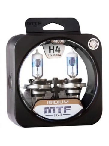 ЛАМПЫ Н4 60/55W 4100K IRIDIUM MTF  фото 1