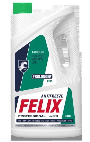 АНТИФРИЗ FELIX ЗЕЛЕНЫЙ 3кг. фото 1