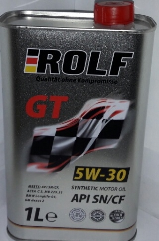 МАСЛО ROLF GT 5W30 1л син. фото 1