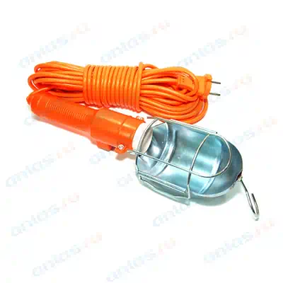 ЛАМПА-ФОНАРЬ ПЕРЕНОСНАЯ (220) 15м. фото 1