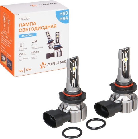 СВЕТОДИОДЫ НB3/HB4 17W 4000LM 6000К фото 1
