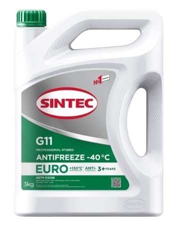АНТИФРИЗ SINTEC ЗЕЛЕНЫЙ 3кг. фото 1