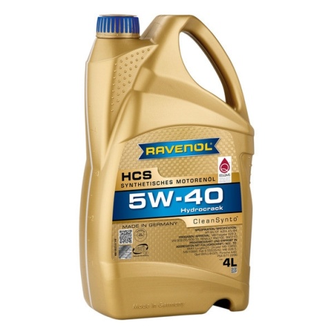 МАСЛО RAVENOL 5W40 4л. син. фото 1