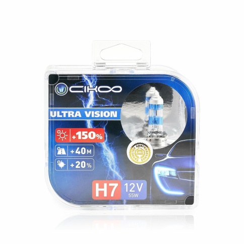 ЛАМПЫ Н7 55W+150% CIKOO фото 1