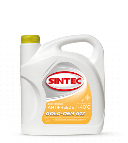АНТИФРИЗ SINTEC ЖЕЛТЫЙ 5кг. фото 1