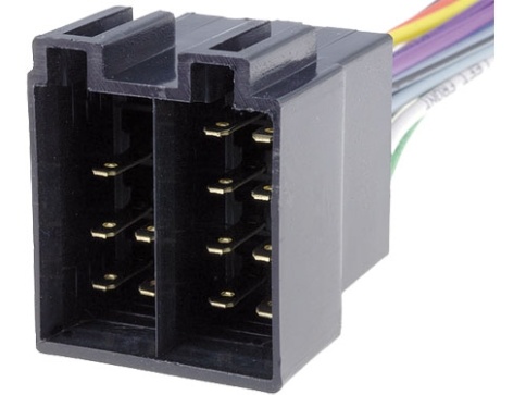 РАЗЪЕМ Д/МАГНИТОЛ СДВОЕННЫЙ ШТЕКЕР (ПАПА) фото 1