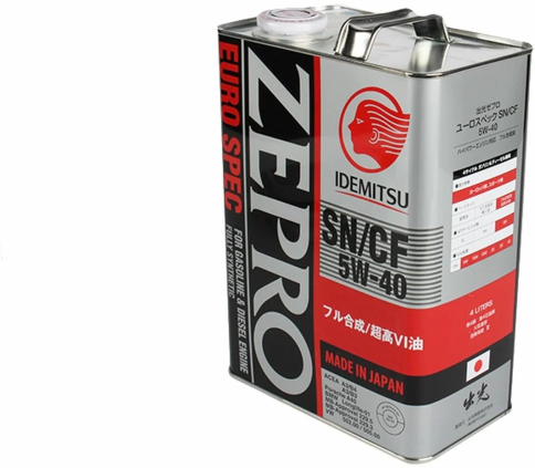 МАСЛО ID ZEPRO 5W40 4л син фото 1