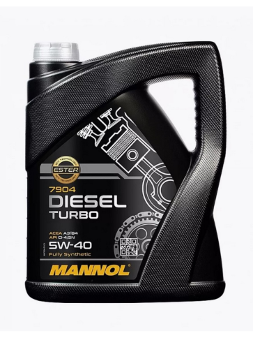 МАСЛО MANNOL Diesel Turbo 5W40 4л синт. фото 1