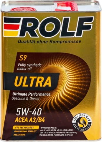 МАСЛО ROLF ULTRA 5W40 4л син. фото 1