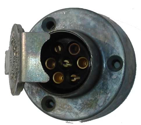 РАЗЪЕМ ПРИЦЕПА (МАМА) МЕТАЛЛИЧ. фото 1