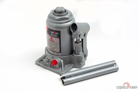 ДОМКРАТ ГИДРАВЛИЧЕСКИЙ 4т. ДВУШТОКОВЫЙ СЕРВИС КЛЮЧ фото 1