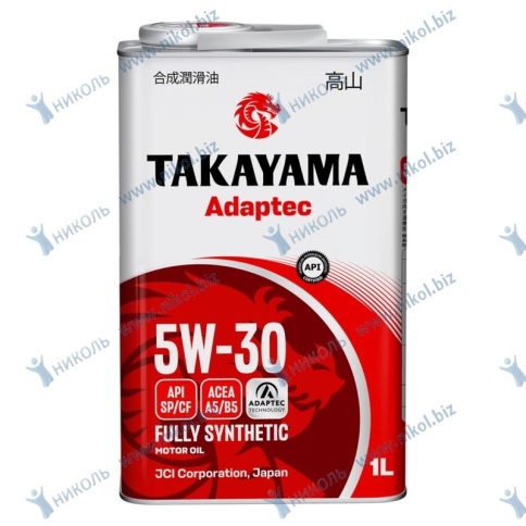 МАСЛО TAKAYAMA A5/B5 5W30 1л син фото 1