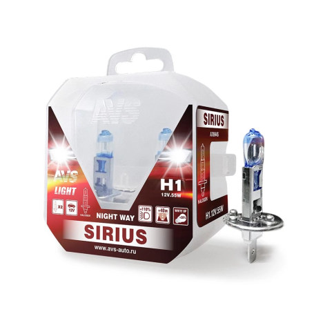 ЛАМПЫ Н1 55W +110% AVS фото 1