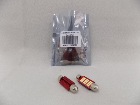 СВЕТОДИОД T11 БЕЛЫЙ 12 SMD 41мм РАДИАТОР фото 1